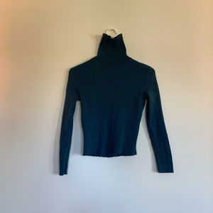 Cropped turtleneck